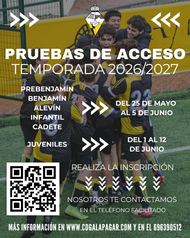 Pruebas CDG 2026/2027