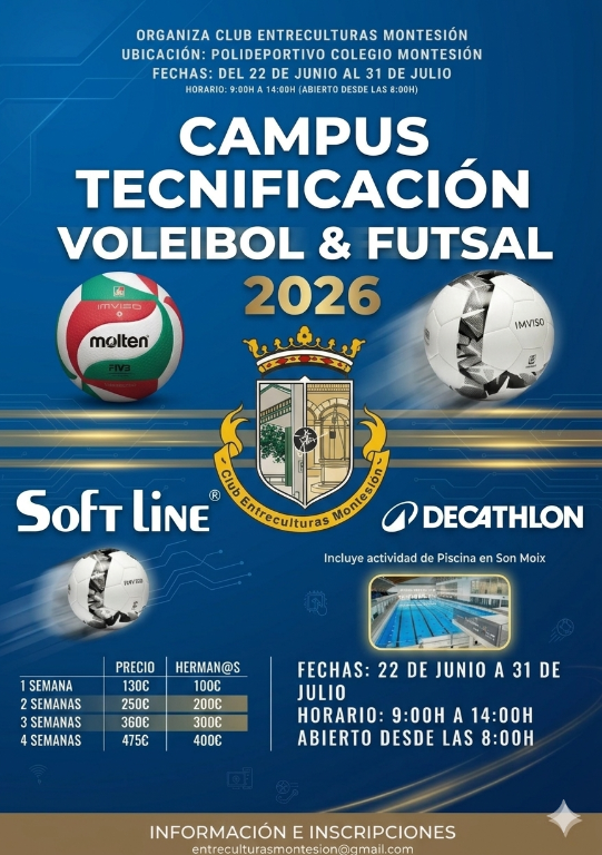 Campus de Tecnificación 2026 - FUTSAL/VOLEIBOL