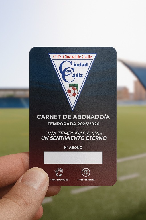 Carnet Abonado C.D. Ciudad de Cádiz 2025/2026